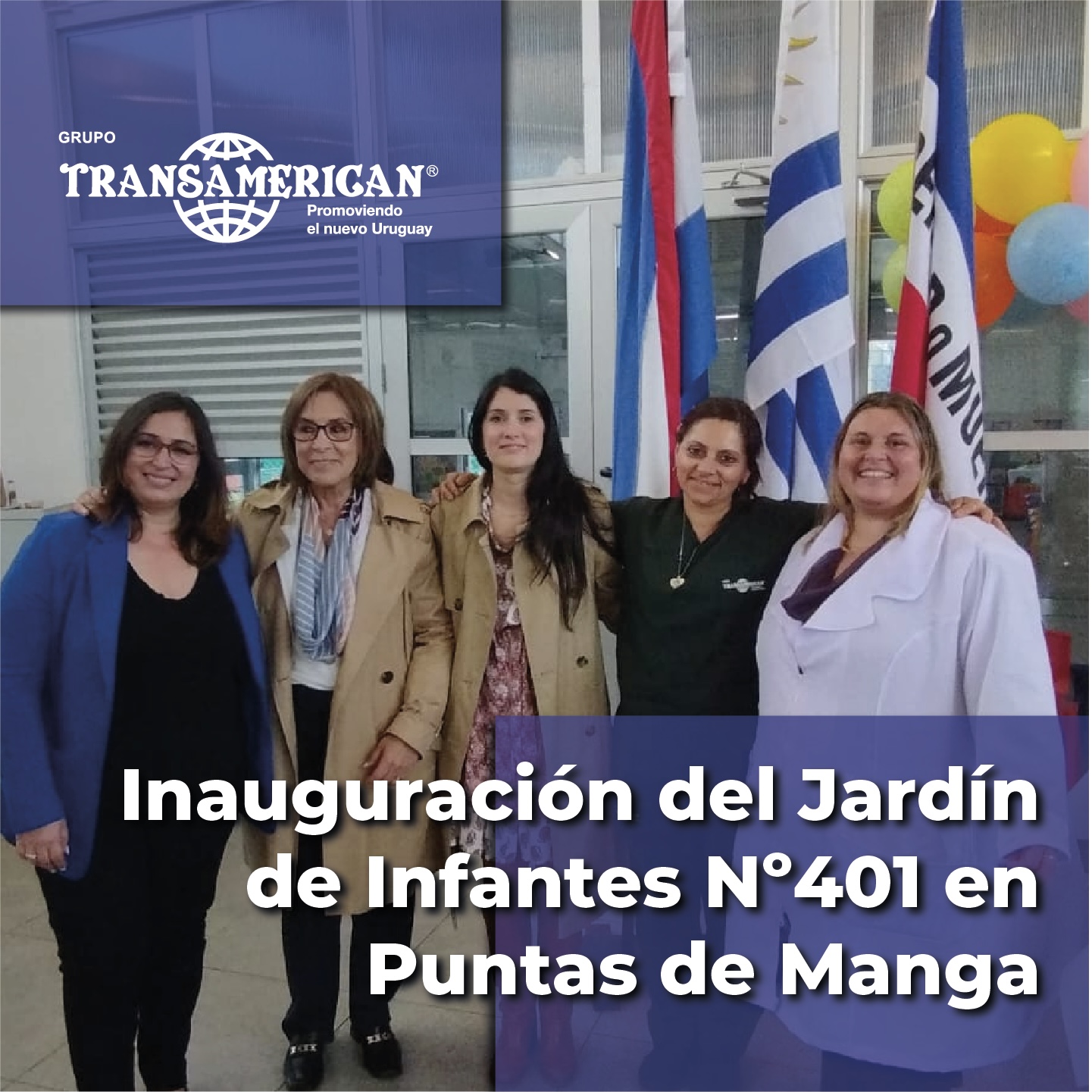 Inauguración del Jardín de Infantes Nº401 en Puntas de Manga